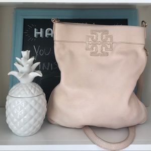 Tory Burch Crossbody Stacked T Book Bag